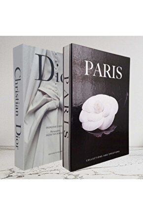 Dekoratif Kitap Görünümlü İçi Açılabilir Kutu 2 Adet