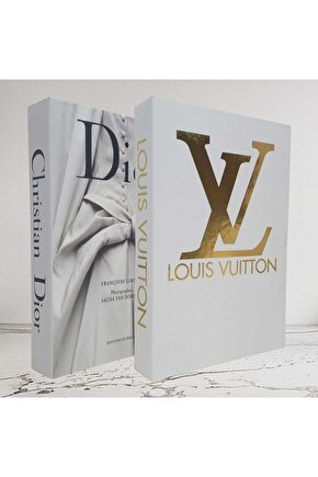 Dekoratif Kitap Görünümlü İçi Açılabilir Kutu 2 Adet