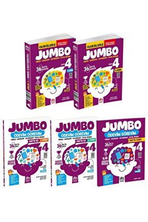4.Sınıf Fasiküllerle Jumbo Seti - 5 KİTAP