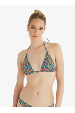 Kadın Bikini Üstü 10705 - Desenli