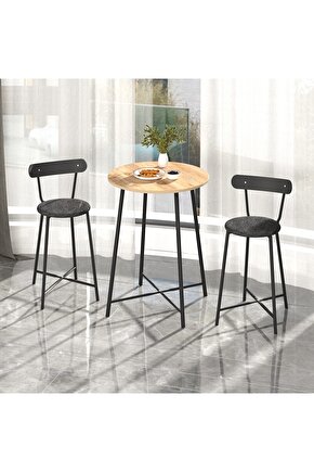 Mutfak Oval 2 Kişilik Bar Yemek Masası
