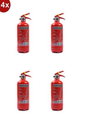 Yangın Tüpü Söndürücü 1kg 4 Lü 4 Yıl Garantili 2023 Üretim 2027 Tekrar Dolum