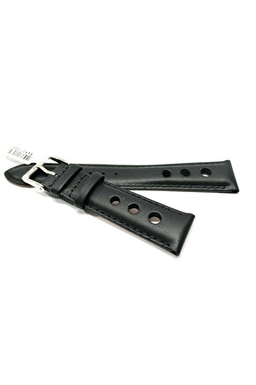 Tissota Uyumlu Hakiki deri 20 mm Siyah  Saat Kordonu