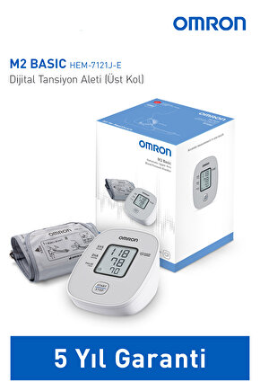 M2 Basic Üst Koldan Pilli Dijital Tansiyon Aleti – Hipertansiyon Göstergeli 5 Yıl Garantili