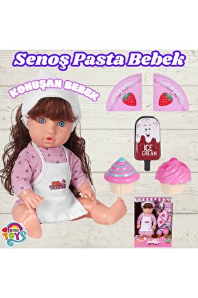 Senoş Pasta Yiyor - Türkçe Konuşan Senoş Et Bebek - Konuşan Bebek - Senoş Bebek - Pasta Et Bebek - K