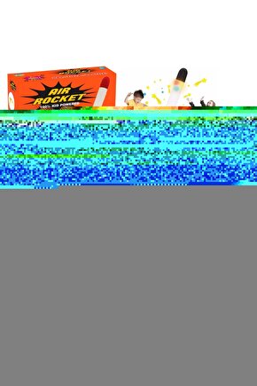 Air Rocket Tekli Seti - Roket Oyuncak - 2 Roket Ve Havalı Roketatar - Tekli Açık Hava Oyuncağı - Air