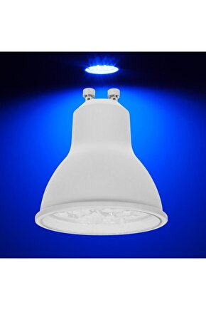 Gu10 Duy 7 V. Ampul - Mavi Işık - 10 Adet