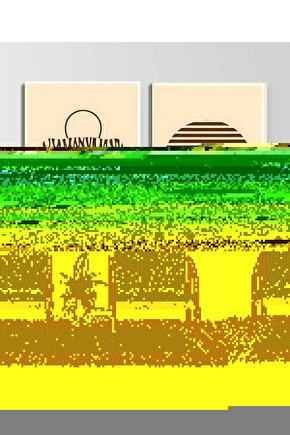 Matisse - Sanat - Soyut - Doğa - Ev - Yaşam ( 2 Li Çerçevesiz ) Poster - Afiş - Tablo NNHT355