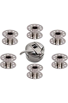 Ev Tipi Dikiş Makinesi Metal 1 Adet Mekik Ve 5 Adet Masura