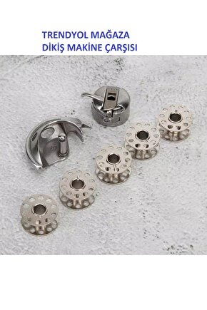Dikiş Makine Çarşısı Singer Zetina Janome Beko Makinesi Mekik Çaganoz Ve 5 Adet Masura Set