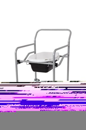 Tekerlekli Katlanabilir Yükseklik Ayarlı Hasta Tuvalet Ve Banyo Sandalyesi Komot