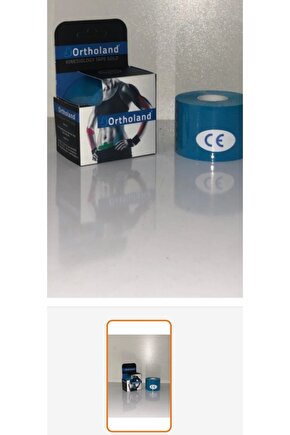 Kinezio Tape sporcu bandı MAVİ renk 2 adet