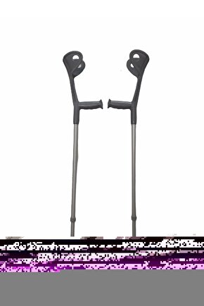 Kanedyen - 1 Çift Gri Kanedyen - Ayarlanabilir Kanedyen - Kanedyen Koltuk Değneği