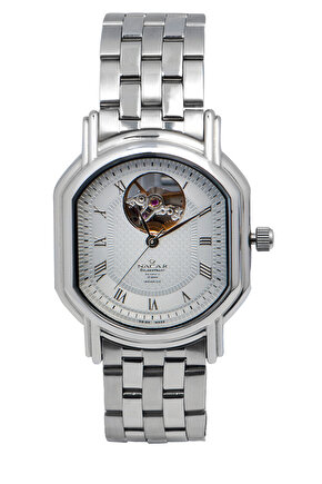 SAFİR CAM KLASİK GÜMÜŞ ERKEK KOL SAATİ NC02-29SK08-AWRM