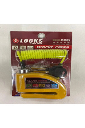 Class Locks 110 Db Sarı Alarmlı Disk Kilidi