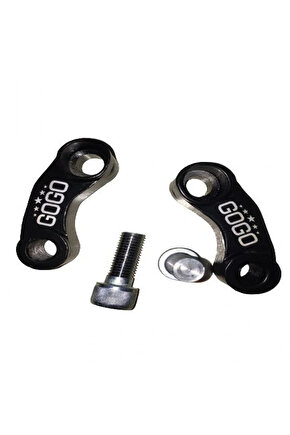 Motosiklet Ayna Uzatma Aparatı Metal Siyah