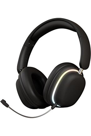 BLUETOOTH 5.3 KULAKLIK RGB LED IŞIKLI ÇIKARILABİLİR MİKROFONLU OYUN MÜZİK FİLM İÇİN ŞARJLI KULAKLIK