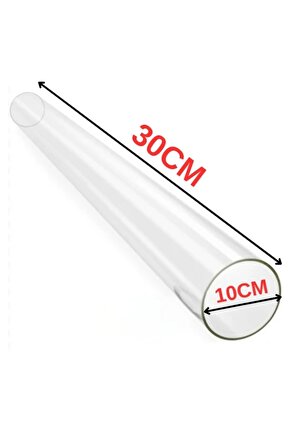 30x10x2,2 cm PELET SOBA CAMI KÜÇÜK BOY 30CM SOBA CAMI BORU TİPİ CAM PELET SOBASI CAM BORU
