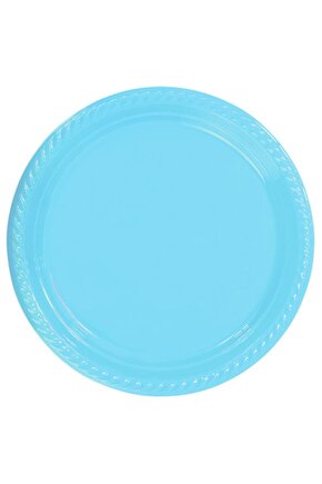 Mavi Plastik Tabak 22 cm 25 Li