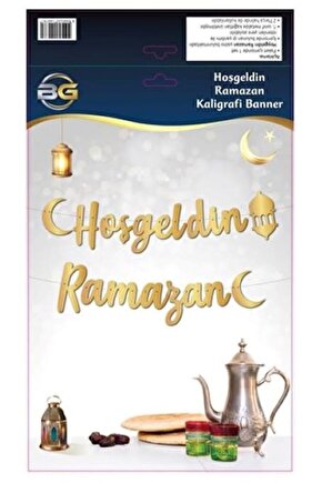 HOŞGELDİN RAMAZAN KALİGRAFİ BANNER