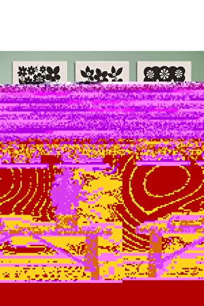 Matisse - Boho - Art Deco - Soyut - Doğa ( 3 lü Çerçevesiz ) Poster - Afiş - Tablo KR2C00735