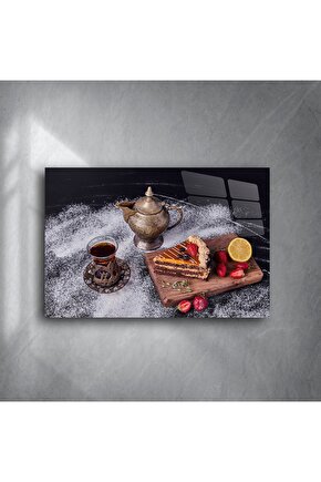 Türk Kahvesi ve Pasta Sanat Baskısı