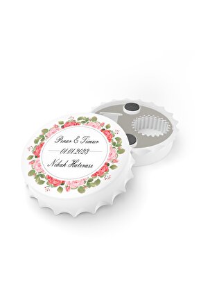 50 Adet Kapak Açacak Magnet Buzdolabı Süsü, Söz, Nişan, Kına, Nikah, Düğün Hatırası Promosyon 7