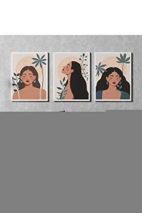 Çiçekli Kadın Cam Tablo Duvar Dekoru