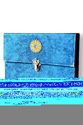 Rahle Boy 30 Cüz Kuran-ı Kerim Çantalı (MAVİ RENK)