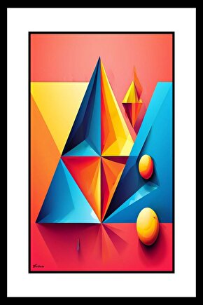 Soyut Şekil Digital Art ( ÇERÇEVESİZ - ÇERÇEVE YOKTUR ) ( ULTRA HD ) FOLYO AFİŞ - POSTER