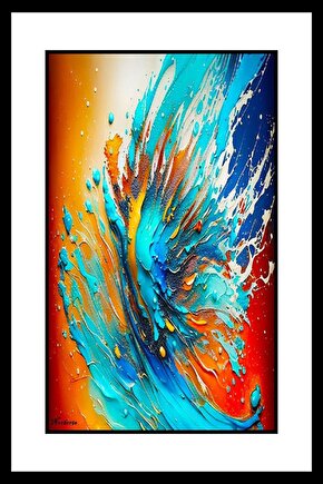 Renk Banyosu Digital Art ( ÇERÇEVESİZ - ÇERÇEVE YOKTUR ) ( ULTRA HD ) FOLYO AFİŞ - POSTER