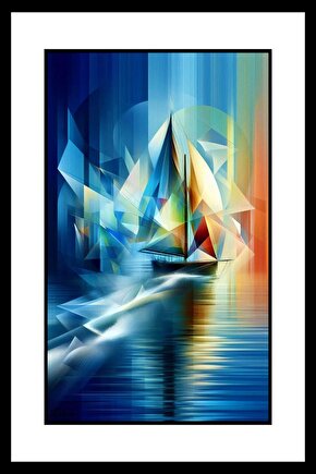 Deniz ve Gemi Digital Art ( ÇERÇEVESİZ - ÇERÇEVE YOKTUR ) ( ULTRA HD ) FOLYO AFİŞ - POSTER