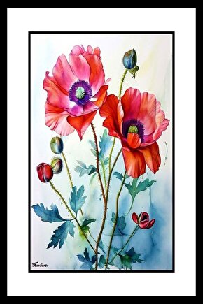 Tomurcuk Güller Digital Art ( ÇERÇEVESİZ - ÇERÇEVE YOKTUR ) ( ULTRA HD ) FOLYO AFİŞ - POSTER