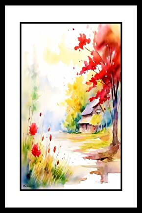 Huzurlu Evim Digital Art ( ÇERÇEVESİZ - ÇERÇEVE YOKTUR ) ( ULTRA HD ) FOLYO AFİŞ - POSTER