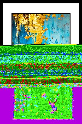 Sarı Mavi Kelebek Digital Art ( ÇERÇEVESİZ - ÇERÇEVE YOKTUR ) ( ULTRA HD ) FOLYO AFİŞ - POSTER