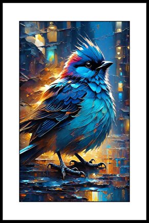 Minik Tatlı serçe Digital Art ( ÇERÇEVESİZ - ÇERÇEVE YOKTUR ) ( ULTRA HD ) FOLYO AFİŞ - POSTER