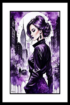 Gizemli Kadın Digital Art ( ÇERÇEVESİZ - ÇERÇEVE YOKTUR ) ( ULTRA HD ) FOLYO AFİŞ - POSTER