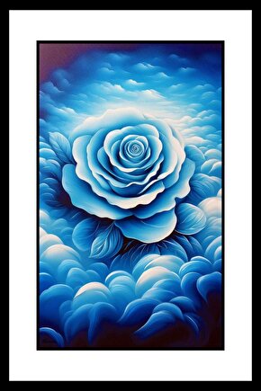 Karda Açan Çiçek Digital Art ( ÇERÇEVESİZ - ÇERÇEVE YOKTUR ) ( ULTRA HD ) FOLYO AFİŞ - POSTER