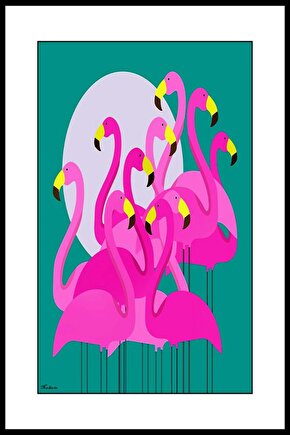 Pelikanlar Digital Art ( ÇERÇEVESİZ - ÇERÇEVE YOKTUR ) ( ULTRA HD ) FOLYO AFİŞ - POSTER