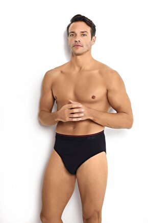 Erkek Siyah Slip 3lü Külot 150
