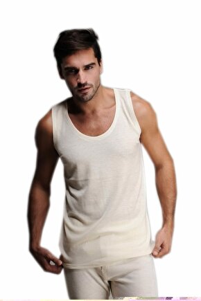 Erkek Krem Erkek Yün Atlet Elf568has103ccm