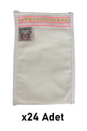 Beyaz Kral Kese Süper Kalın Çok Sert Banyo Hamam Kesesi 24 Adet