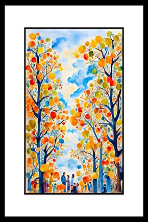 Portakal Bahçesi Digital Art ( ÇERÇEVESİZ - ÇERÇEVE YOKTUR ) ( ULTRA HD ) FOLYO AFİŞ - POSTER