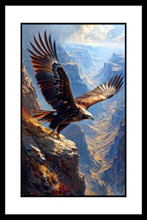 Gümüş Kartal Digital Art ( ÇERÇEVESİZ - ÇERÇEVE YOKTUR ) ( ULTRA HD ) FOLYO AFİŞ - POSTER