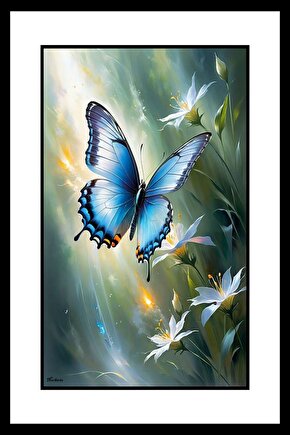 Kelebek Rüyası Digital Art ( ÇERÇEVESİZ - ÇERÇEVE YOKTUR ) ( ULTRA HD ) FOLYO AFİŞ - POSTER