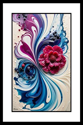 Mor Menekşe Digital Art ( ÇERÇEVESİZ - ÇERÇEVE YOKTUR ) ( ULTRA HD ) FOLYO AFİŞ - POSTER