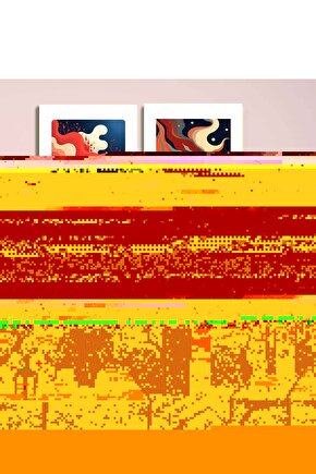 Matisse - Sanat - Soyut - Doğa - Ev - Yaşam ( 2 Li Çerçevesiz ) Poster - Afiş - Tablo NNHT735