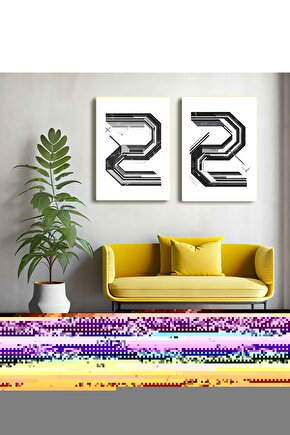 Matisse - Sanat - Soyut - Doğa - Ev - Yaşam ( 2 Li Çerçevesiz ) Poster - Afiş - Tablo NNHT404