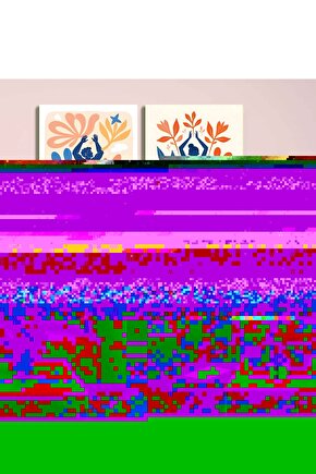 Matisse - Sanat - Soyut - Doğa - Ev - Yaşam ( 2 Li Çerçevesiz ) Poster - Afiş - Tablo NNHT709