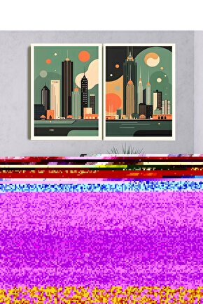 Matisse - Boho - Art Deco - Soyut - Doğa ( 3 lü Çerçevesiz ) Poster - Afiş - Tablo KR2C00906